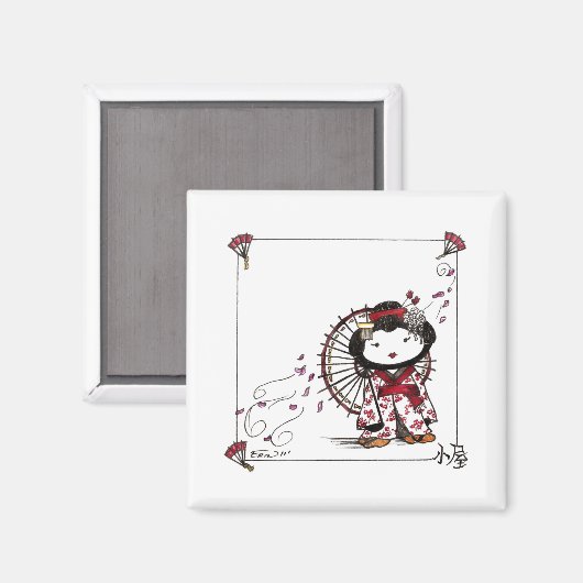 Pen Geisha Magnet (Vorderseite/Rückseite)