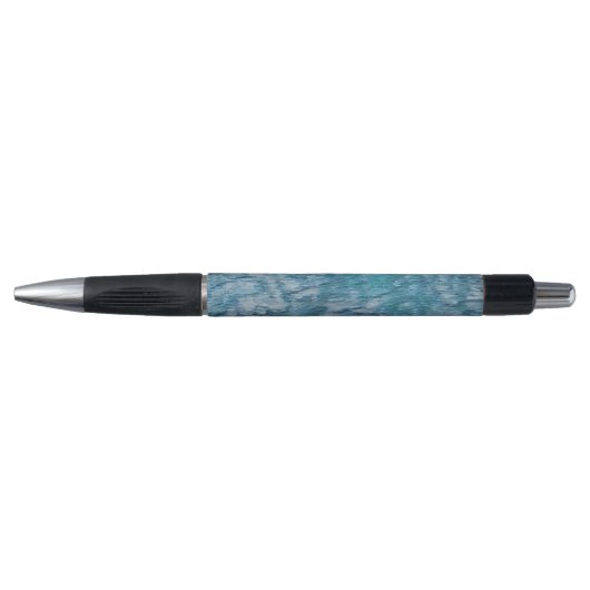 Pen Green Calming Sea Waves, Edit Design Option Kugelschreiber (Vorderseite)