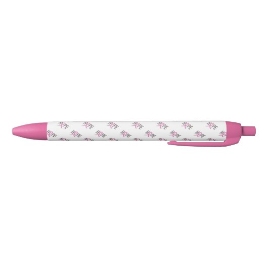 Pen/Hoffnung mit rosa Band Kugelschreiber (Unterseite)