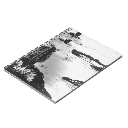 Pen & Ink LandschaftsNotebook Notizblock (Linke Seite)