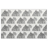 Pen Ink Scottish Terriers Stoff (Fat Quarter (45,7 x 55,9 cm))