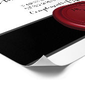 Pen & Inkwell Dancing Feet Flip Flops Hochzeitszei Poster (Ecke)