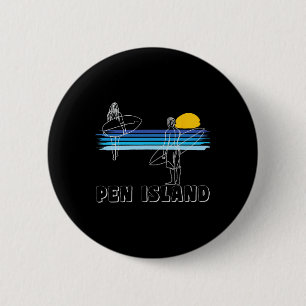 Pen Island Surfen Strand Surfer Typ Mädchen  Button