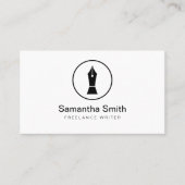 Pen Logo Freelance Writer and Calligraphy Writer Visitenkarte (Vorderseite)