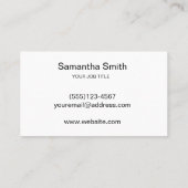 Pen Logo Freelance Writer and Calligraphy Writer Visitenkarte (Rückseite)