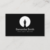 Pen Logo Freelance Writer and Calligraphy Writer Visitenkarte (Vorderseite)