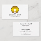 Pen Logo Freelance Writer and Calligraphy Writer Visitenkarte (Vorne/Hinten)