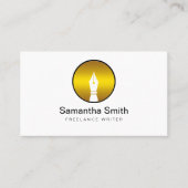 Pen Logo Freelance Writer and Calligraphy Writer Visitenkarte (Vorderseite)