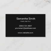 Pen Logo Freelance Writer and Calligraphy Writer Visitenkarte (Rückseite)