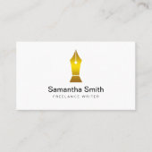 Pen Logo Freelance Writer and Calligraphy Writer Visitenkarte (Vorderseite)