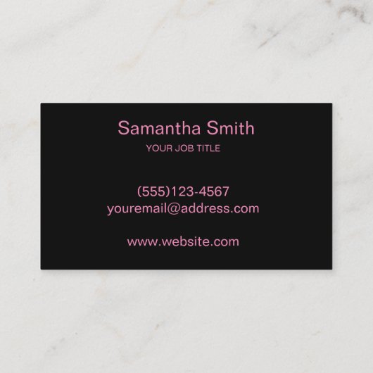 Pen Logo Freelance Writer and Calligraphy Writer Visitenkarte (Rückseite)