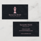 Pen Logo Freelance Writer and Calligraphy Writer Visitenkarte (Vorne/Hinten)