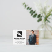 Pen-Logo | Geschäftsmann Visitenkarte (Stehend Vorderseite)