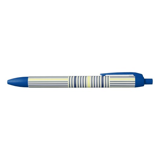 Pen Office and School Pen Blue Yellow Strip Kugelschreiber (Oberseite)