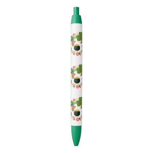 Pen Office and School Pen St. Patrick's Teddy Bear Kugelschreiber (Vorderseite Vertikal)
