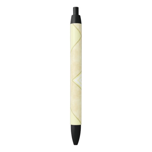 Pen Office und School Pen Beige Gold Streifen Kugelschreiber (Vorderseite Vertikal)