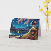 Pen Pal Friend Geburtstagskarte Karte (Gelbe Blume)