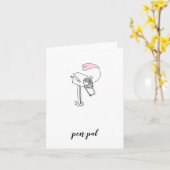 Pen Pal . Happy Mail Grußkarte . Herzbrief Karte (Gelbe Blume)