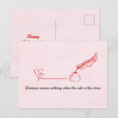 Pen Pal Valentine's Day Postcard Postkarte (Vorne/Hinten)