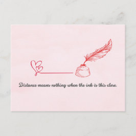 Pen Pal Valentine's Day Postcard Postkarte
