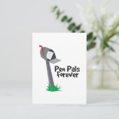 Pen Pals Forever Postkarte (Stehend Vorderseite)