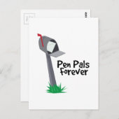 Pen Pals Forever Postkarte (Vorne/Hinten)