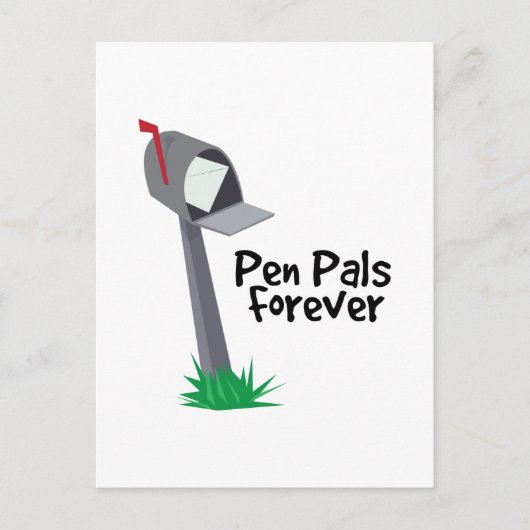 Pen Pals Forever Postkarte (Vorderseite)