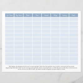 Pen & Paper Game für Familien, Freunde, Party