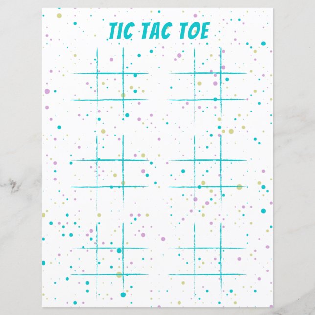 Pen & Paper Game Tic Tac Ton Fun (Vorderseite)
