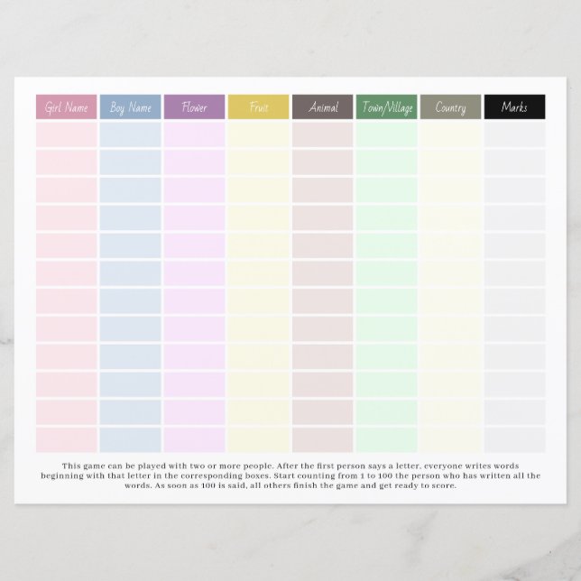 Pen & Paper Spielspass mit Familie, Freunden, Part (Vorderseite)