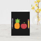 Pen Pineaple Apple Pen Funny Karte (Gelbe Blume)