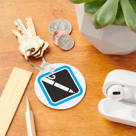 Pen-Symbol Schlüsselanhänger