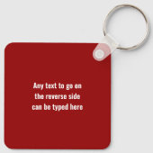 Pen Testing - Red Team - Faceless Hacker Logo Schlüsselanhänger (Rückseite)