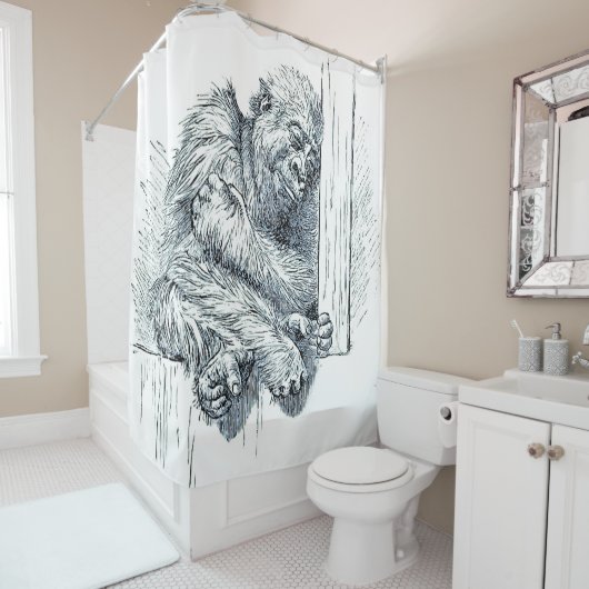 Pen/Tinte Art Jugend-Filmfestival Duschvorhang (Beispiel)