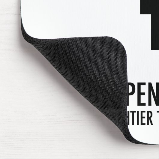 Pen-Tool ist leichter als das Schwert (Mousepad) Mousepad (Ecke)