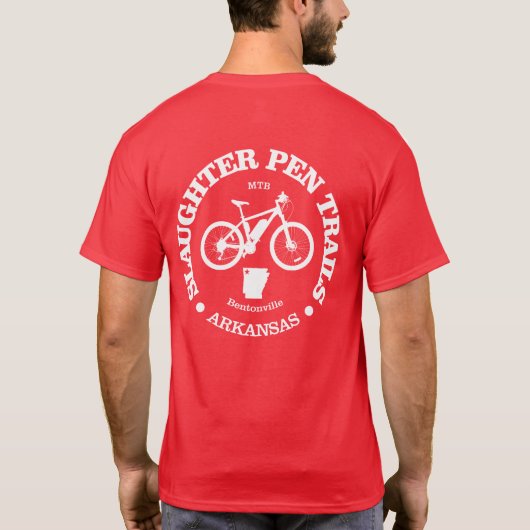 Pen-Trails (Fahrrad) T-Shirt (Rückseite)