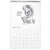 Pen und Ink Sketchbook Dog Cat Cartoon Kalender (Mär 2027)