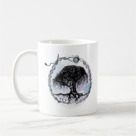 Pen und Tinte Goddess Willow Tree Kaffeetasse