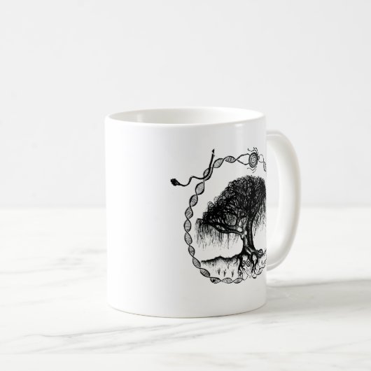 Pen und Tinte Goddess Willow Tree Kaffeetasse (VorderseiteRechts)