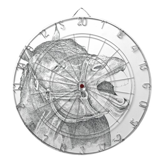 Pen und Tinte Horse.png Dartscheibe (vorne)