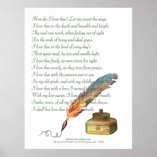 Pen und Tinte Liebe Poster (Vorne)