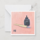 Pen und Tinte Mitteilungskarte (Vorderseite)