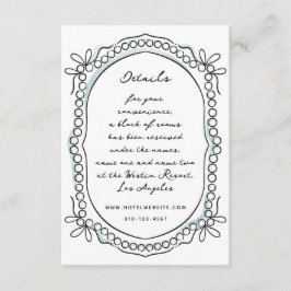 Pen und Tinte Ribbons und Perlen Begleitkarte