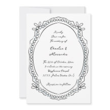 Pen und Tinte Ribbons und Perlen Hochzeit