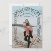 Pen und Tinte Ribbons und Perlen Save The Date (Vorderseite)