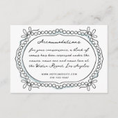 Pen und Tinte Ribbons und Perlen Unterkünfte Begleitkarte (Vorderseite)