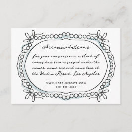 Pen und Tinte Ribbons und Perlen Unterkünfte Begleitkarte