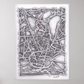 Pen und Tinte Zeichnend : "String" Poster (Vorne)