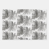 Pen und Tintenbaum zeichnend Geschenkpapier Set (Vorderseite 2)