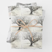 Pen und Tintenbaum zeichnend Geschenkpapier Set (Beispiel)